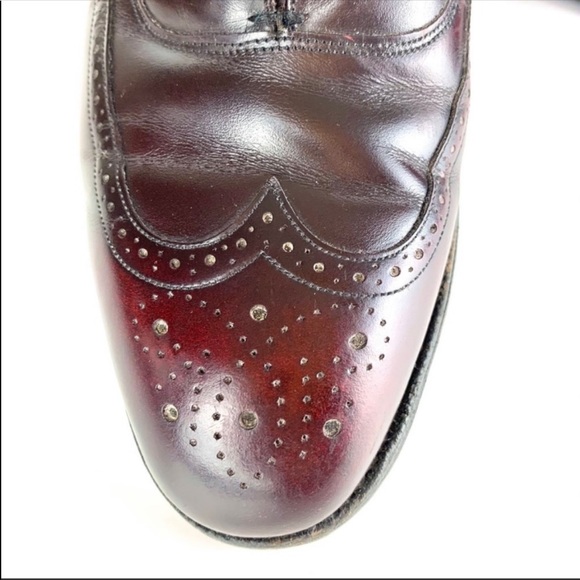 Johnston & Murphy Leather Profiles Wingtip lace up Dress Shoes - Picture 9 of 13